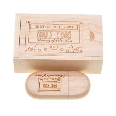 China Rectangle Wooden Box Flash Drive Wooden USB 3.0 USB 2.0 32GB Custom Photography Wedding Gifts LFW-03 for sale