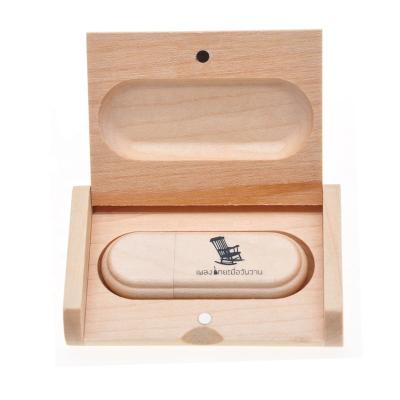 China China Factory Wholesale USB Wood Stick With Logo Custom Engraving Wooden USB 3.0 Flash Drive With Box LFW-04 for sale