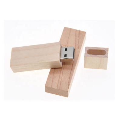 China Cheap Rectangle Products Custom Design 16GB USB 2.0 Wooden Drive Flash USB Key For Cool Instruments LFW-02 for sale