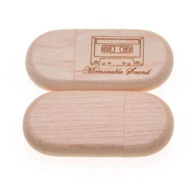 China Simple Stylish Wedding Instant Rectangle Photo Storage Box USB Drive 16gb Wooden Album Box For Gift LFW-03 for sale