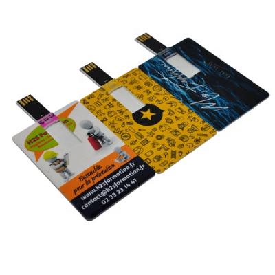 China Super Slim Card Credit Card Usb Stick Pendrive Wholesale Customized Flash Printing Business Card 128Mb 8Gb 64Gb Usb Disk Customized Order for sale