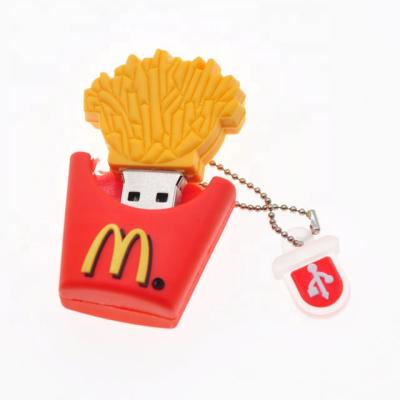 China Custom metal promo french fries 2gb pendrive for MacDonald gifts LFN-216 for sale