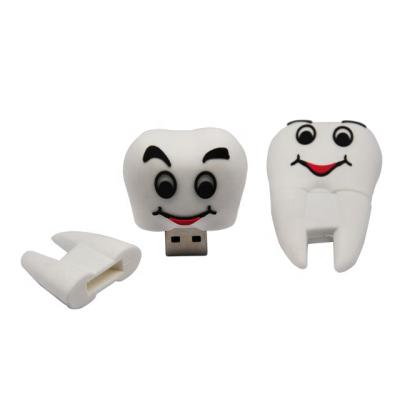 China Factory Price Plastic Customized Tooth Shape PVC USB Flash Custom Order, Dentist Promotional Gift LFN-211 for sale