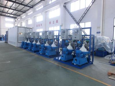 China separador de aceite centrífugo automático del PLC de 3000 - 9000 l./h para la central eléctrica de HFO en venta