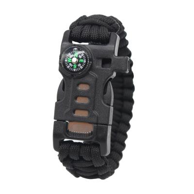 China Paracord Paracord Bracelet Camping Gear Knife 550 Paracord Survival Bracelet Fire Starter Buckle for sale