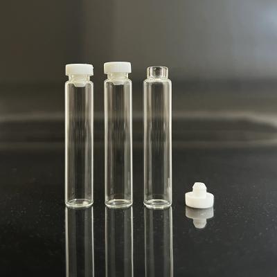 China Refillable Small transparent tube glass bottle 2gr for liquid for sale