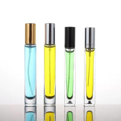 China Thick Base Square thick base 10ml long round empty glass spray perfume bottle for sale