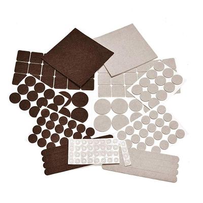 China Self Adhesive Felt Furniture Pads -182 Pcs Furniture Pads Self Adhesive, Cuttable Felt Chair Pads, Anti Scratch Floor Protectors for sale