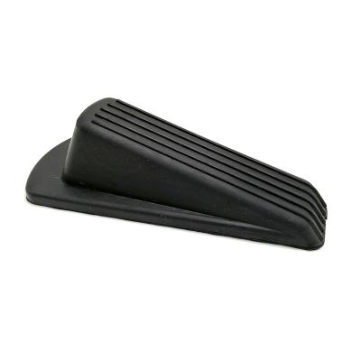 China Modern Black Door Stopper Safety Wedge Door Stopper Rubber Door Stops Works All Over Floor for sale