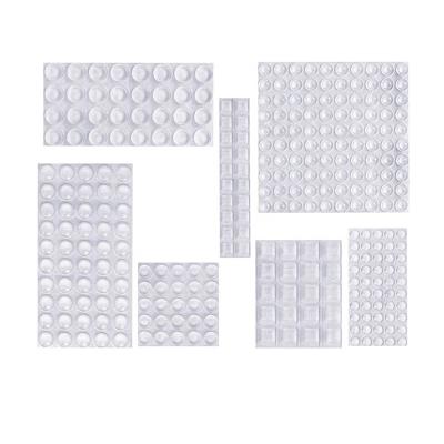 China Self Adhesive Furniture Bumpers, Clear Adhesive Bumper Pads Noise Damping for Cabinets Doors Drawers and Exterior Protection for Wall for sale