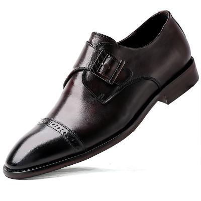 China EVERTOP High Quality Anti-Slippery Mens Stylish Shoes 35-47# Handmade Genuine Leather Slip On Oxford Office Business Party Formal Shoes for sale