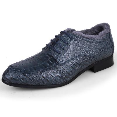 China Size 36-50# Large Loafers Office Formal Shoes High Quality Men's Elegant Shoes EVERTOP Cowhide Classic Anti-slippery Crocodile Leather Pattern for sale