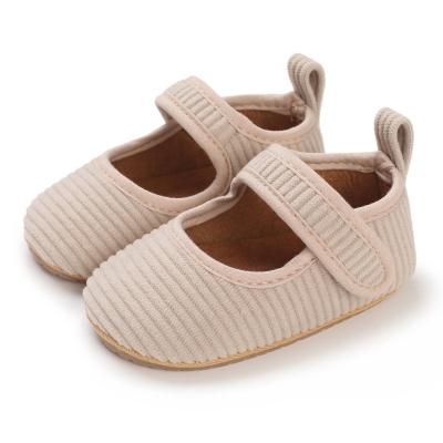 China EVERTOP New Design Solid Color Flat Sole Elegant Muscle Cow Hair Newborn Baby Shoes for sale