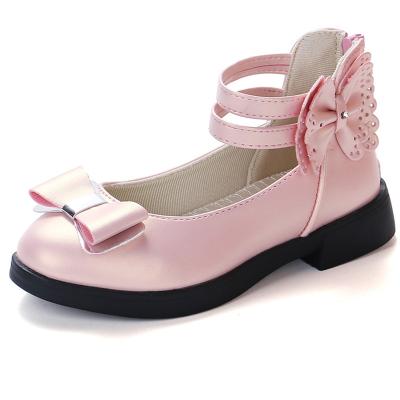 China EVERTOP Fashion Performance Anti-slippery Design Girls Shoes Bow Gold Knot Flat Girls Elegant Shoes Party Shoes for sale