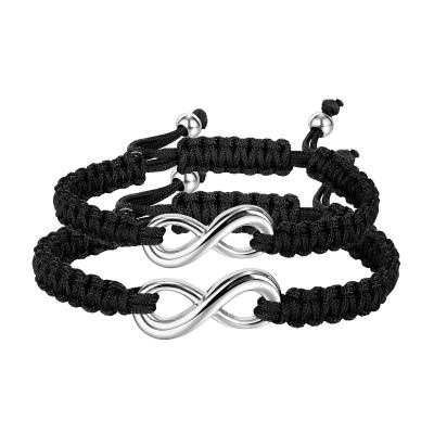 China New Style Stainless Steel Romantic Trendy Rope Accessories Adjustable Couples Bracelet for sale