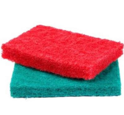 China Durable Resistant Abrasive Nylon Sheets Pad Durable Cleaning Kitchen Sponge Cleaning Scourer Green Pad For Washing Dish for sale