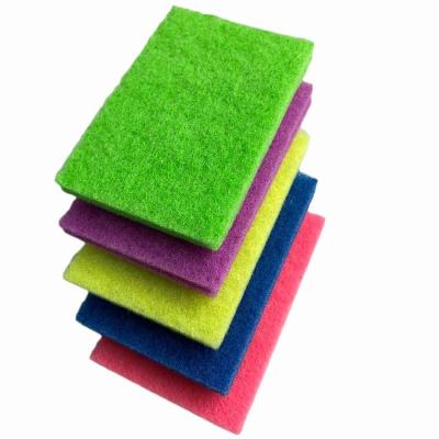 China Sustainable Abrasive Scouring Pad Kitchen Bowl Dish Wash Clean Scrub Cleaning Pads For Household Washing Supplies for sale