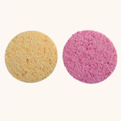 China Sustainable Facial Sponges Compressed Natural Cellulose Sponge Spunspon Sponge For Exfoliating And Cleaning Face Makeup for sale