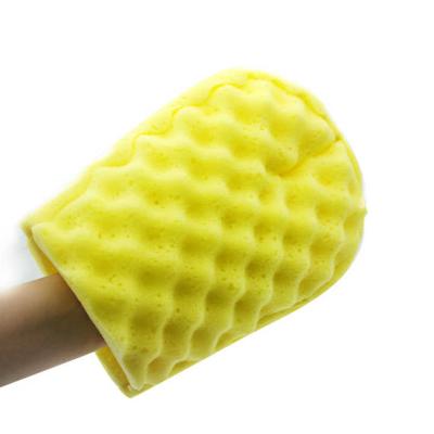 China Viable Hand Protected Car Cleaning Wash Sponge Mitt for sale