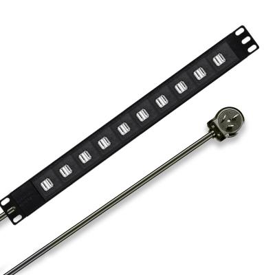 China 19 Inch 1U 2.1A 5V Power Distribution Unit DC USB DC PDU JHTP Rack Mount 10 Ways for sale