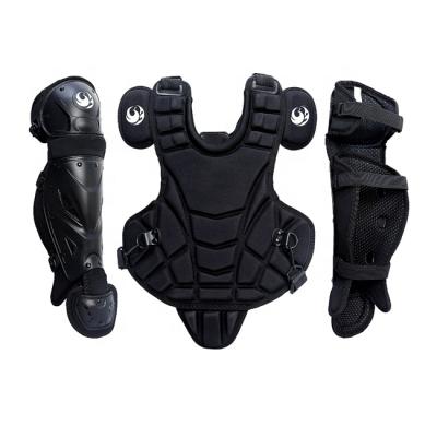 China Spandex cloth+EVA foam+ABS+Polyester fabric OEM baseball catcher gear for adult or youth for sale