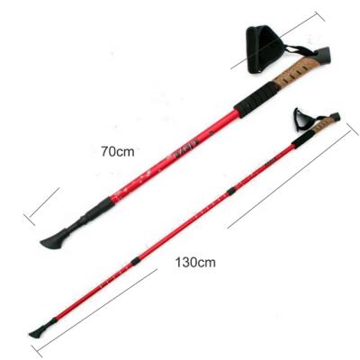 China Cork Ready To Board 3 Section 6061 Aluminum Telescope Trekking Pole Walking Pole for sale