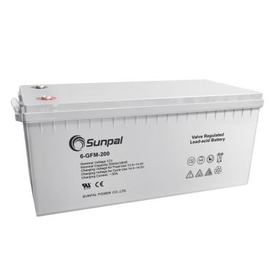 China Sunpal Gel Cycle Home Appliances Deep Maintenance Free Battery 12V 100Ah 200Ah Narada Deep Cycle Life for sale