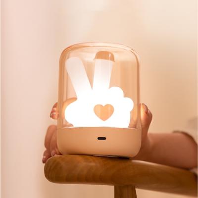 China Cartoon World Cup Victory Gesture Night Light for Kids Customized Room Decoration Toy for sale