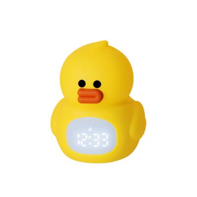 China Custom Cute Silicone Duck Led Night Light Dimmable Bedside Touch Lamp for Kids for sale