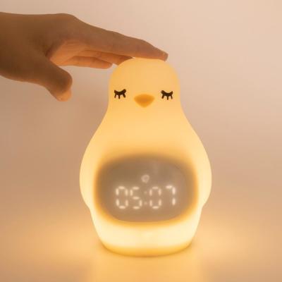 China 2020 Wireless Charging Cute Alarm Clock Night Light for Kids Product Weight kg 0.23 for sale