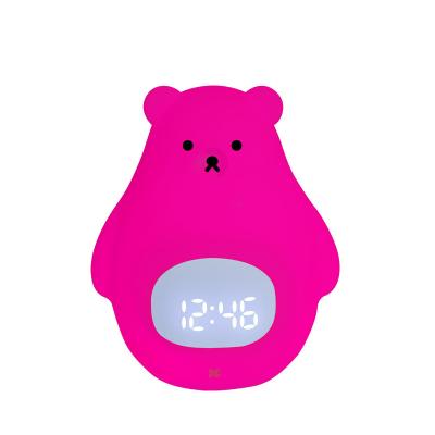 China Sunrise Sunset Wake Up Light LED Alarm Clock with Radio and Color Changing Night Light for sale