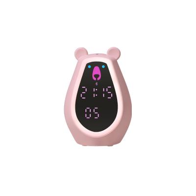 China Logo Customized ABS Cute Bear Cartoon Decor Table Clock for Children's Room Living Room 3D for sale