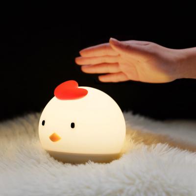 China Indoor Decoration Customized Size Soft USB Rechargeable Silicone Touch LED Night Light for sale