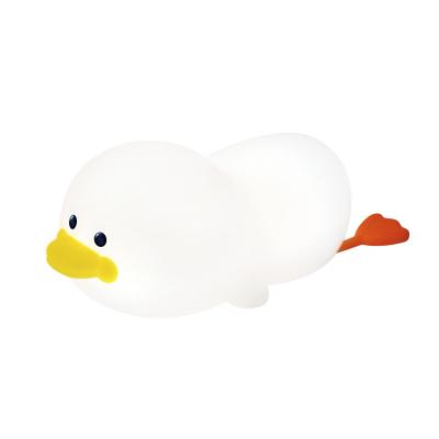 China 2022 Little Duck Penguin Animal Mini Baby Kids LED Lamp Silicone Gift Night Light for sale