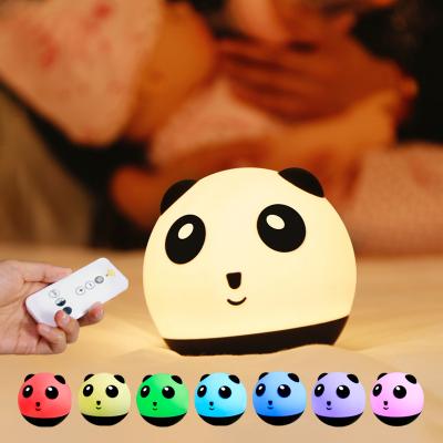 China 2022 Children's Home Decor LED Color Changing Panda Night Light for Babies and Toddlers for sale