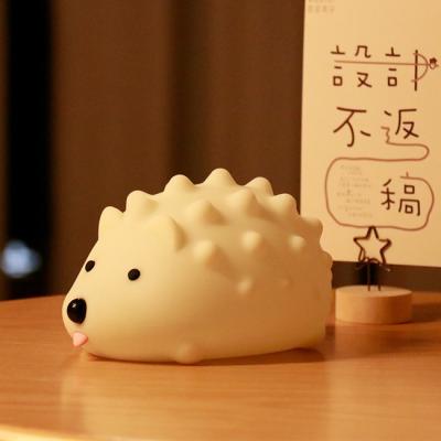 China ZD-27 Cute Hedgehog Night Light Timer Dimming USB Bedside Lamp Small Size Button Control for sale