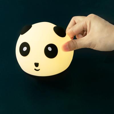 China Home Decoration Night Light Cute Panda USB Rechargeable Touch Control for Baby Sensor for sale