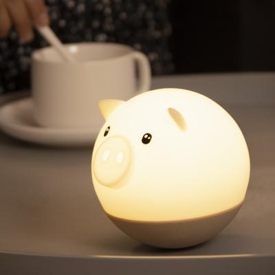 China Mini Touch LED Silicone Night Light Cute Gift for Kids Control Mode Touch Control 2023 for sale