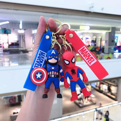 China 3D Soft PVC Rubber Cartoon Silicone Doll PVC Key Chain with Customized Logo for sale