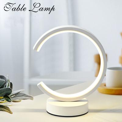 China Stylish and Practical Bedside Study Bedroom Dimmable Night Light with Circular Shape for sale