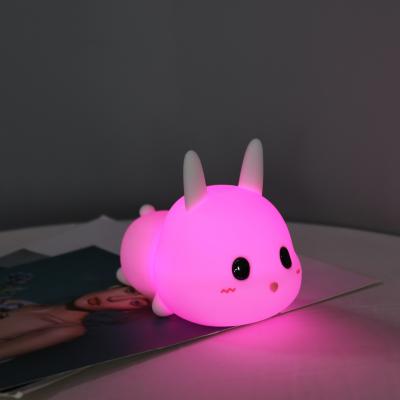 China Bedside Lamp for Baby Feeding 1- Cute Pet Night Light AAA Battery Powered Moon Light for sale