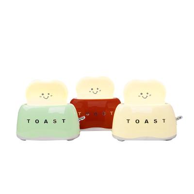 China Baby-Zimmer Party Weihnachtsgeschenk niedliches Nachtlicht Toastlampe Dimmbare LED Toaster Nachtlampe zu verkaufen