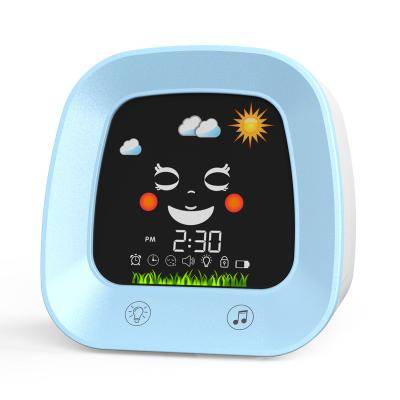 China Battery Powered Sleep Trainer Clock With Silicone Light / 1.1 Pound Weight for sale