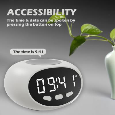 China Customized Digital Sleep Trainer Clock With Silicone Night Light And Warm Display for sale