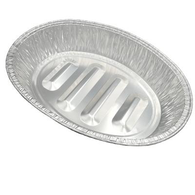 China Eco - Friendly Disposable Biodegradable Food Grade Aluminum Foil Trays Turkey Pan China Manufacture for sale