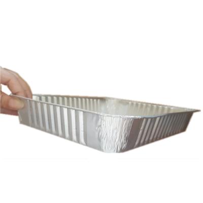 China Food Packaging Silver Color Aluminum Foil Container for sale