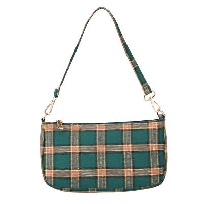 China Women Girls Light Vintage Retro Fashion Lattice Pattern Handbags Shoulder Bag for sale