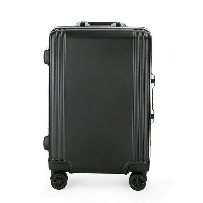 China Classic Vintage ABS Aluminum PC Sleek Trolely Luggage With TSA Lock for sale