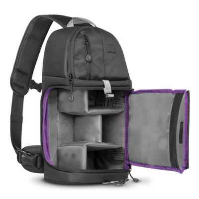 China Portable Custom Small Case Polyester Travel Sling Waterproof Outdoor Camera Bag for sale