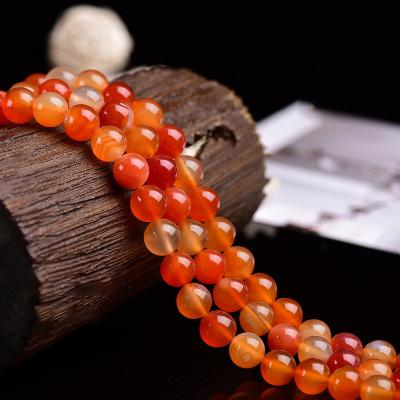 China Eco-friendly Natural 8mm Crystal Rough Primary Color Agate Loose Beads For DIY Jewelry Accessories Bracelet Wholesale For Women for sale